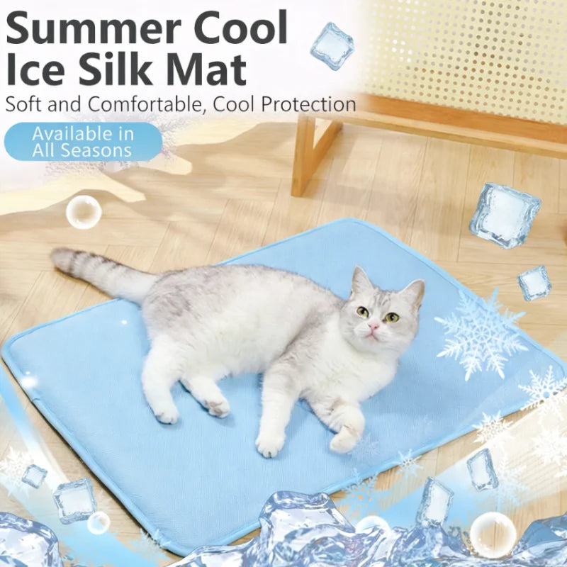 Alfombrilla refrescante para mascotas - Frescura instantánea para perros y gatos