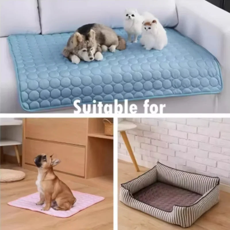 Alfombrilla refrescante para mascotas - Frescura instantánea para perros y gatos